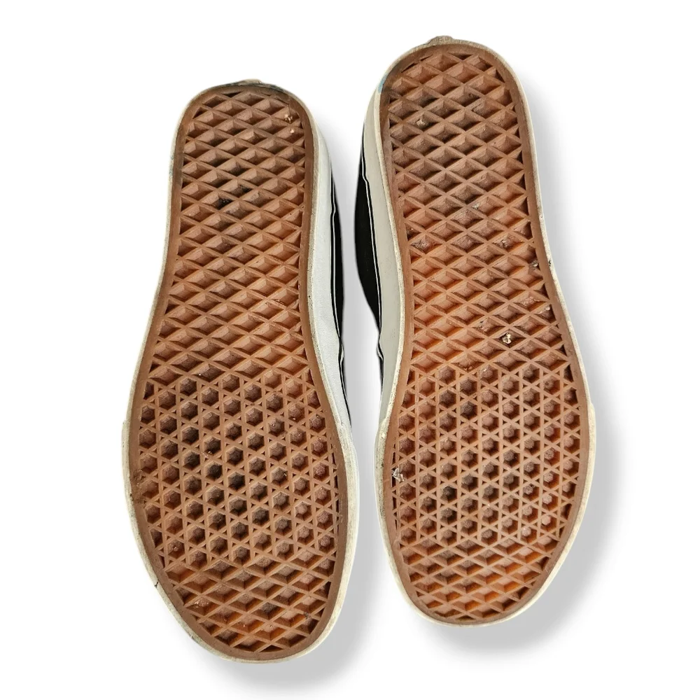 Vans Men's Atwood Black Canvas Sneakers With Aztec Inner Size 9 - Picture 8 of 8